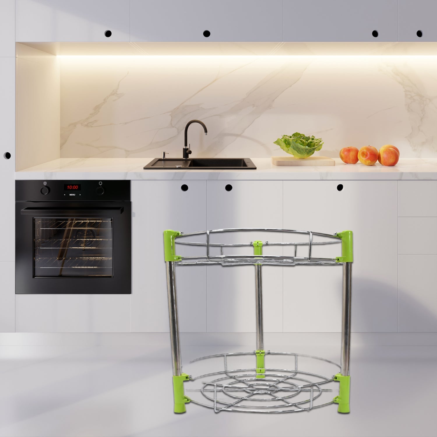 5253 Storage Trolley 2 Tier Multifunction Organizer Trolley For Home & Kitchen Use DeoDap 5253 Storage Trolley 2 Tier Multifunction Organizer Trolley For Home & Kitchen Use DeoDap